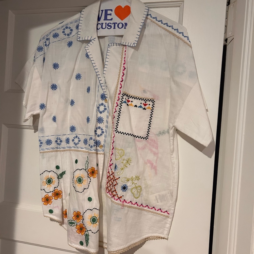 Pilcro embroidered blouse